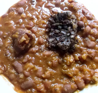 alubias rojas con chorizo y morcilla