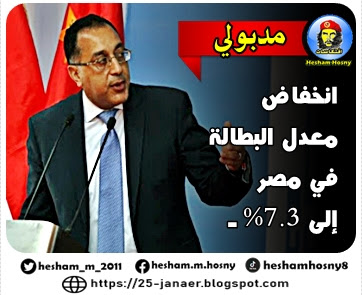 مدبولى : انخفاض معدل البطالة في مصر إلى 7.3%