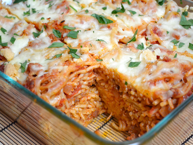 Baked Spaghetti with Sausage