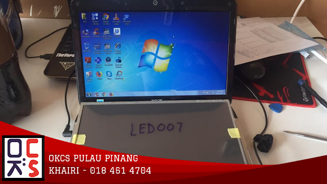 SOLVED : KEDAI REPAIR LAPTOP OKCS PULAU PINANG | MASALAH SCREEN BERGARIS LAPTOP ACER ASPIRE 1810TZ