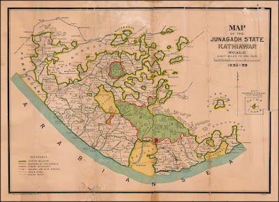 Map of the Junagadh State Kathiawar . . . 1938-39
