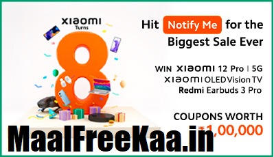 Hit Notify Me Button and Win Prize 1 Lakh