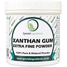 XANTHAN 100g EXTRAFEINE PULVER HÖCHSTER LEBENSMITTEL QUALITÄT – GLUTENFREI, NON GMO (DEUTSCHE ETIKETTEN UND ANLEITUNGEN)