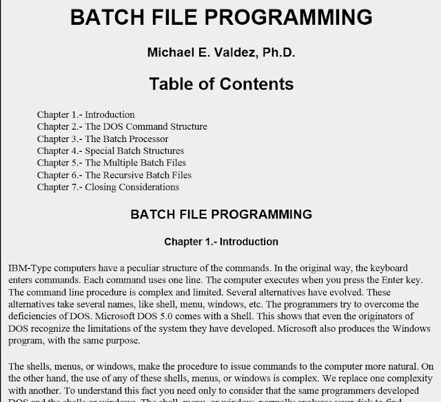 Batch file programming ebook