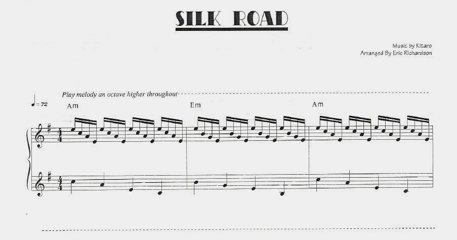 Polmblog Silk Road Kitaro Piano Sheet Music