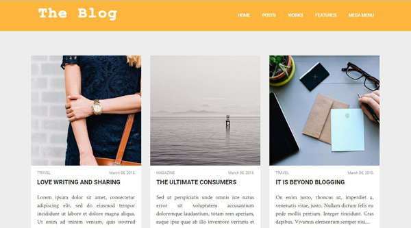 The Blog Blogger Template