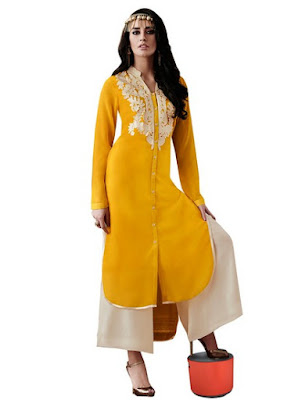 Yellow Kurti Designs 2016