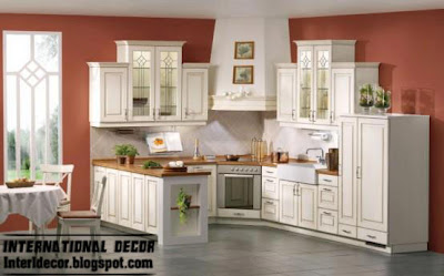 classic wood kitchen cabinets with white paints, wood white kitchen cabinets