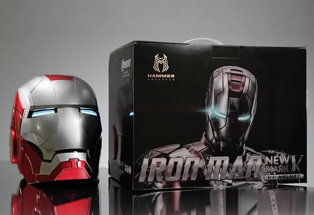 MARVEL Iron Man Electronic Helmet Headgear With Voice-activated