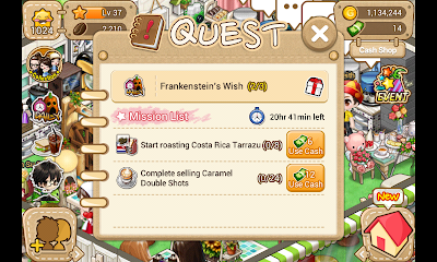 LINE I LOVE COFFEE HALLOWEEN QUEST: Frankenstein's Wish 2/3