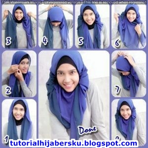 tutorial hijab segi empat simple, tutorial hijab segi empat simple tanpa ciput, hijab pashmina simple, hijab pashmina simple untuk wajah bulat, memakai hijab segi empat, cara memakai hijab segitiga