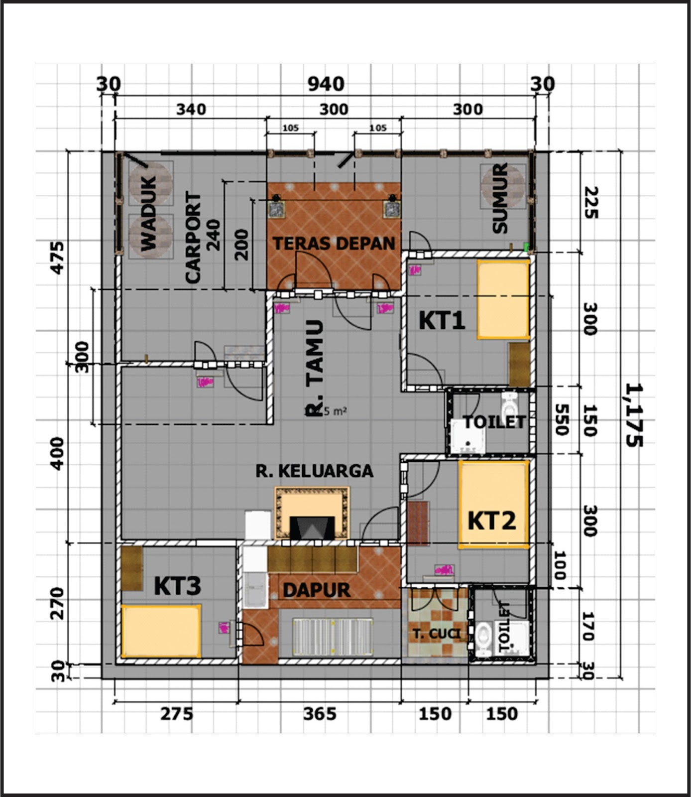 Gambar Desain  Rumah  Minimalis  10  X  12  Wallpaper Dinding