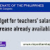 Budget for teachers' salary increase already available