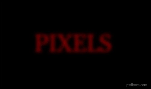 How To Create a Red Pixels Text Effect In Photoshop