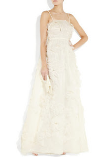 Valentino's Ivory Silk-Organza Gown