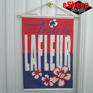 Forever Lafleur wall hanging by eSheep Designs