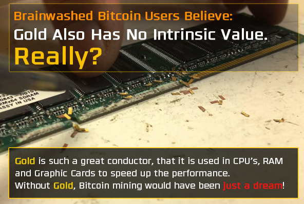 Bitcoin Mining not possible with gold and silver