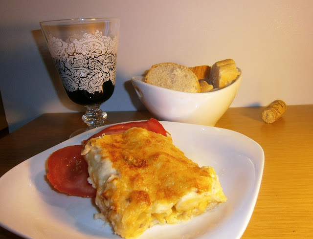 Canelones de champiñones