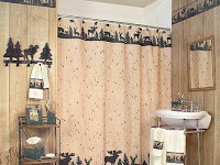 Sleek Big Country Bear Moose Shower Curtains Bath Rachael Edwards