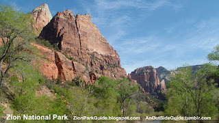 Zion National Park - Rock formations in Zion Canyon