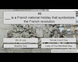 The correct answer is Bastille Day.