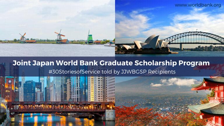 Programme conjoint de bourses d'études supérieures Japon / Banque mondiale 2023-2025