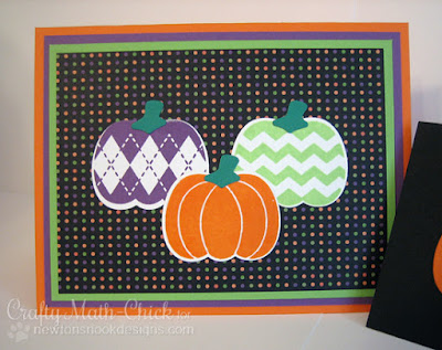 Pumpkin Trio Card created by Crafty Math Chick | Pick a Pumpkin by Newton's Nook Designs