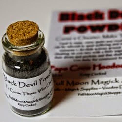 Black Devil Powder Corked Bottle