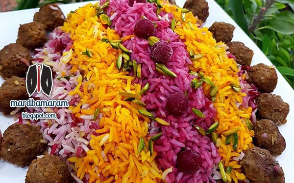 طرز تهیه آلبالو پلو