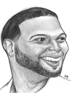 NBA Player Deron Williams Sketch Art Drawing