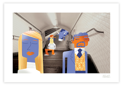 Alex Formika illustration métro RATP