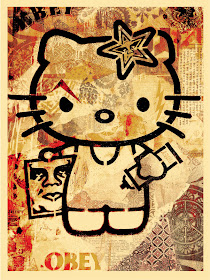 Sanrio x Obey Giant Hello Kitty Screen Print by Shepard Fairey