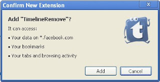 How to remove timeline on chrome