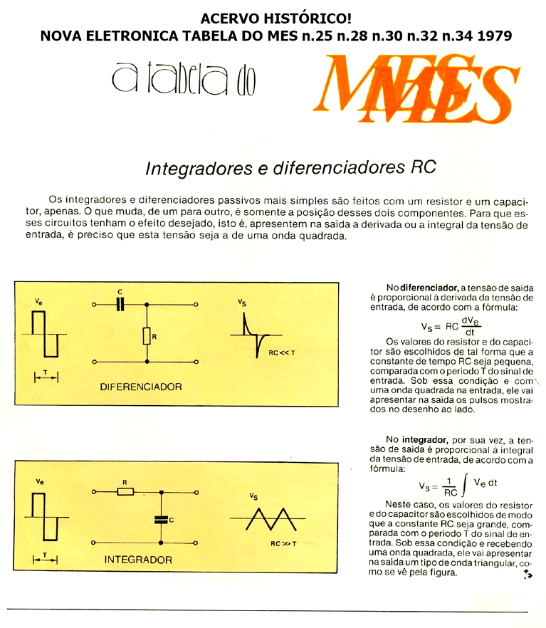 Integradores e Diferencial