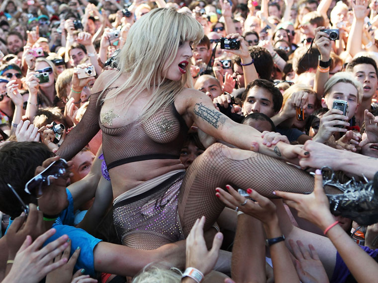 Lady Gaga's Ass Crowd Surfing Posted by Jay at 259 AM Labels Lady Gaga