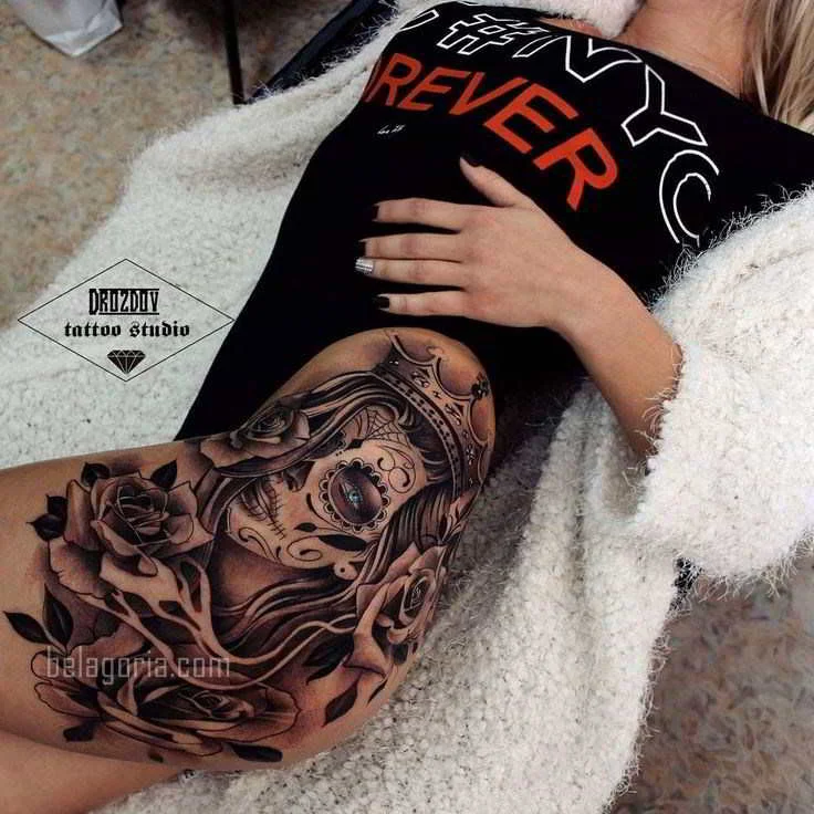 Tatuajes en el muslo para mujeres