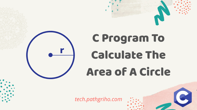 C program for circle area