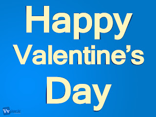 Happy Valentine's Day Text Simple HDdesktop backgrounds wallpapers Blue Background