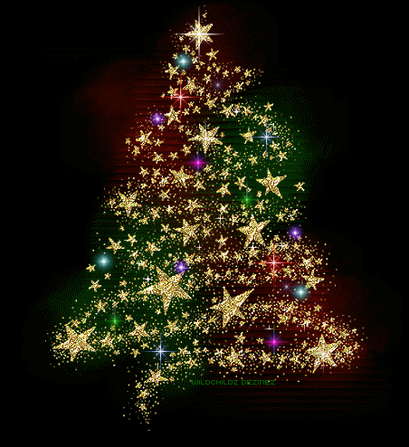 christmas tree with lights