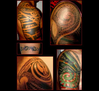 Hawaiian Arm Tribal Tattoo