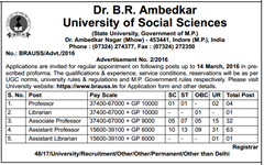 BRAUSS Recruitment 2016