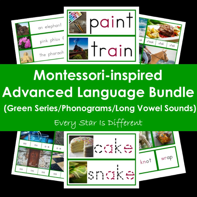 Montessori-inspired Advanced Language/Green Series Bundle