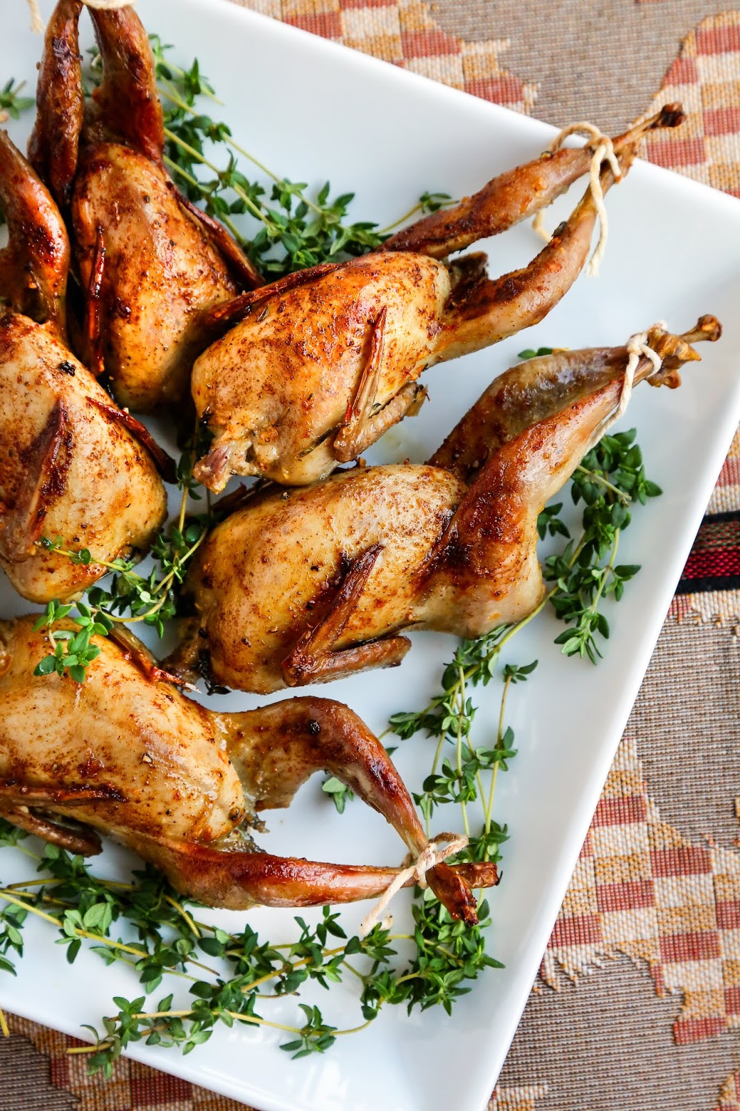 Herb and Citrus Roasted Quail