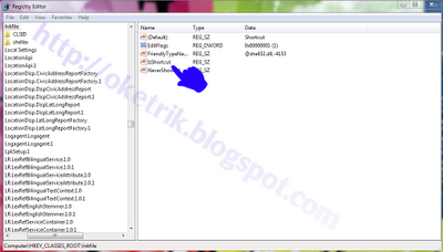 Menghilangkan Shortcut Icon pada Win7