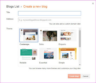 Blogger information