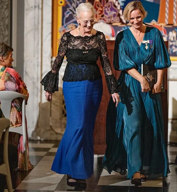 Queen Margrethe attended the gala dinner of the Royal Danish Academy of Sciences and Letters