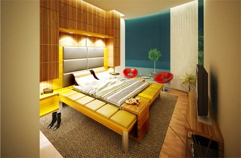 The master bedroom modern idea by Semsa Bilge-3