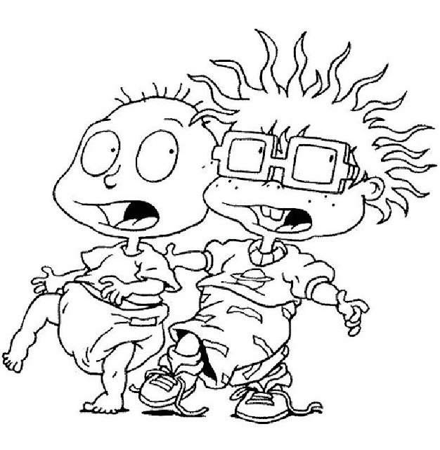 Rugrats coloring sheets for kids of all ages