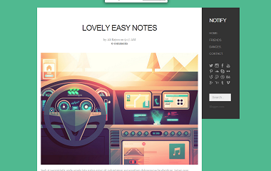 Notify Blogger Template