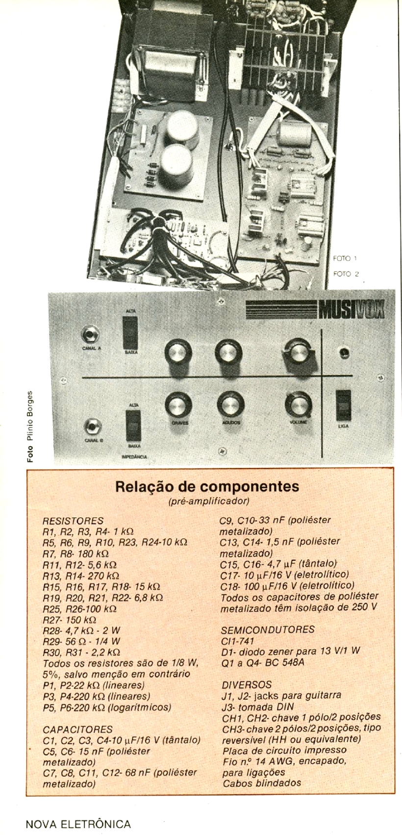 NOVA ELETRÔNICA n.91 - 09/1984 - AMP 120W MUSICVOX p/ voz e instrumentos